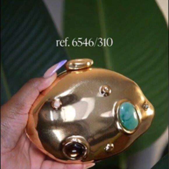 ZARA METALLIC MINAUDIÈRE BAG GOLDEN - Picture 6 of 6